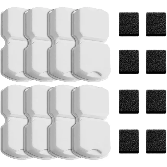 ATMZIQXR S18 Replacement Filters (Carbon + Sponge) – 16 pcs: 8 filters + 8 sponges